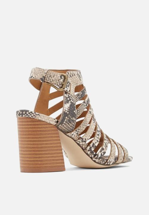 Call It Spring - Viscaria heel - black & white