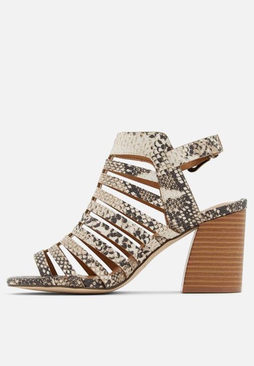 Call It Spring - Viscaria heel - black & white