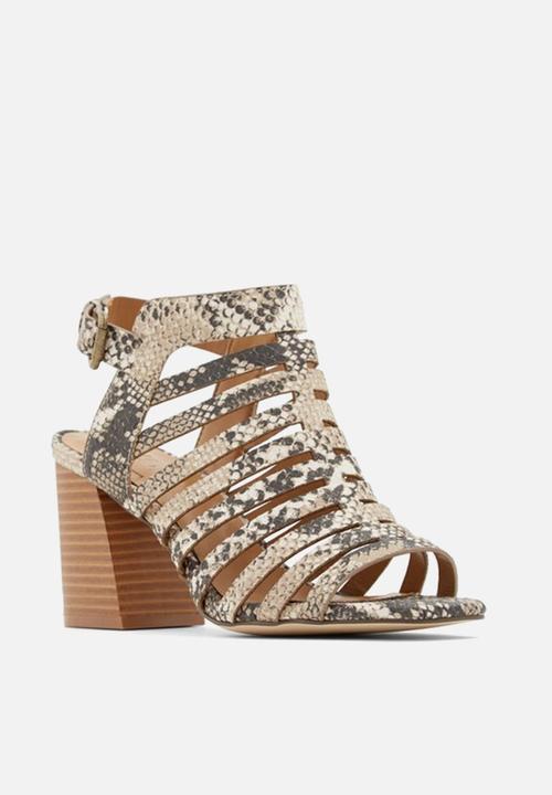 Call It Spring - Viscaria heel - black & white