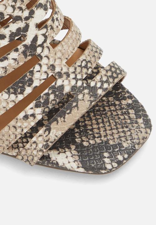 Call It Spring - Viscaria heel - black & white