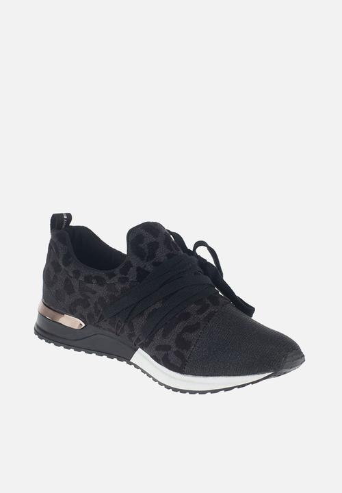 SISSY BOY - Creeper animal print sneaker - black