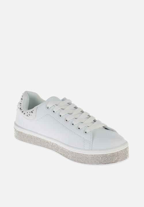 SISSY BOY - Dont look back sneaker - white & silver