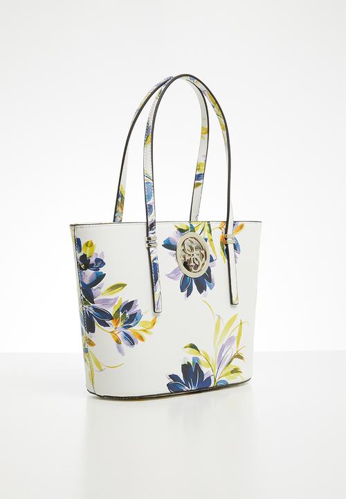 GUESS - Open road small tote - white