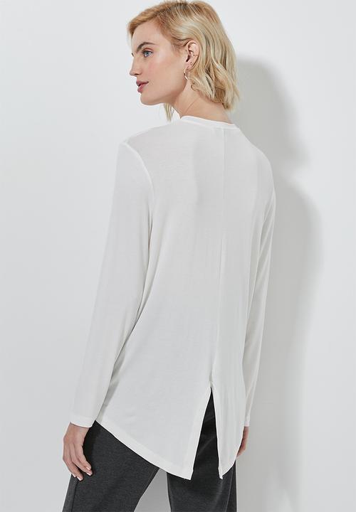 Superbalist - 2 Pack high neck longline tops - black & white