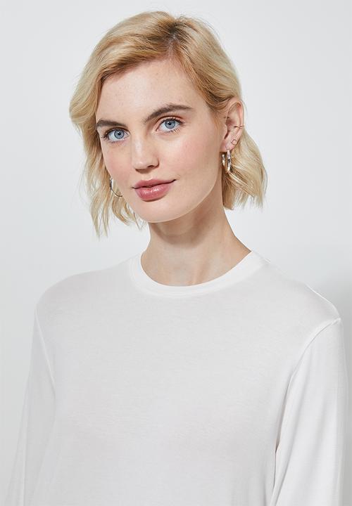 Superbalist - 2 Pack high neck longline tops - black & white
