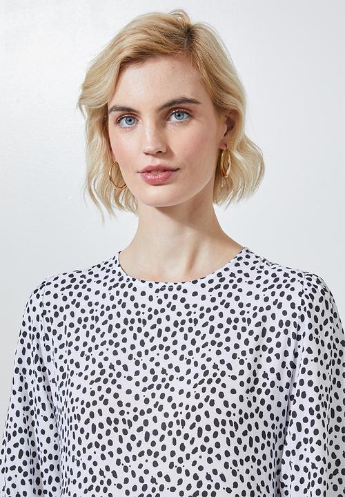 Superbalist - Tiered dress - black & white 