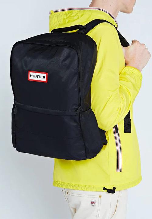 Hunter - Original large nylon backpack - black