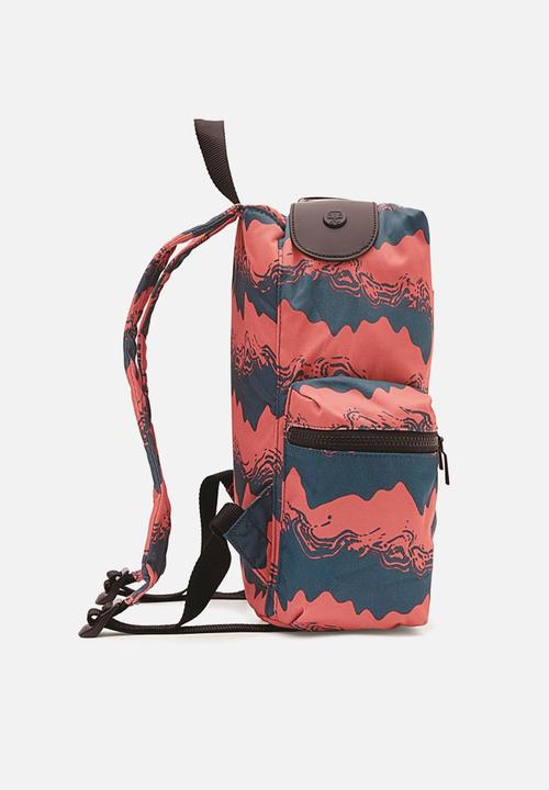 Hunter - Org mini topclip backpack nylon  - blue & pink 