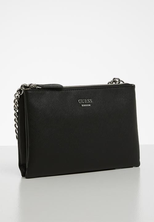GUESS - Campos mini double zip crossbody bag - black