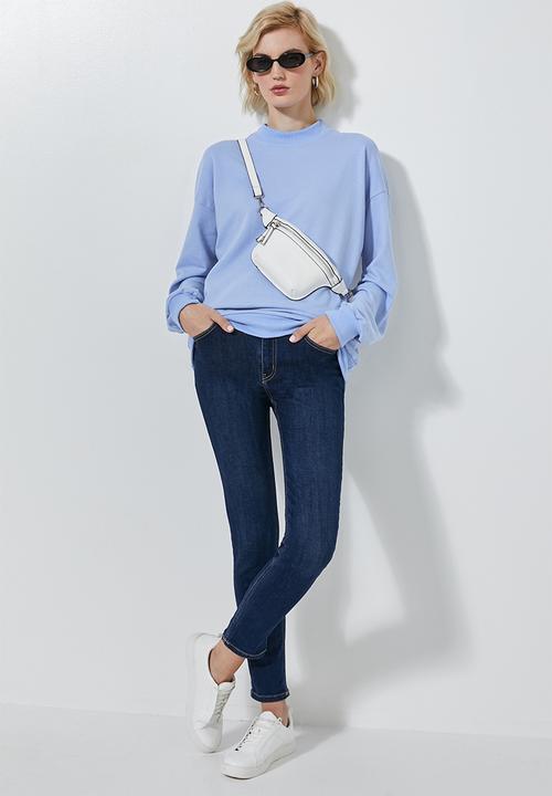 Superbalist - Funnel neck sweat - blue