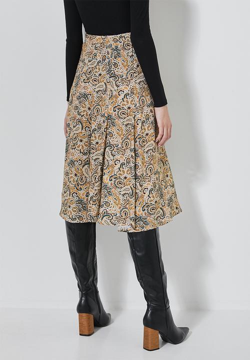 Superbalist - Midi skirt with tie belt - multi