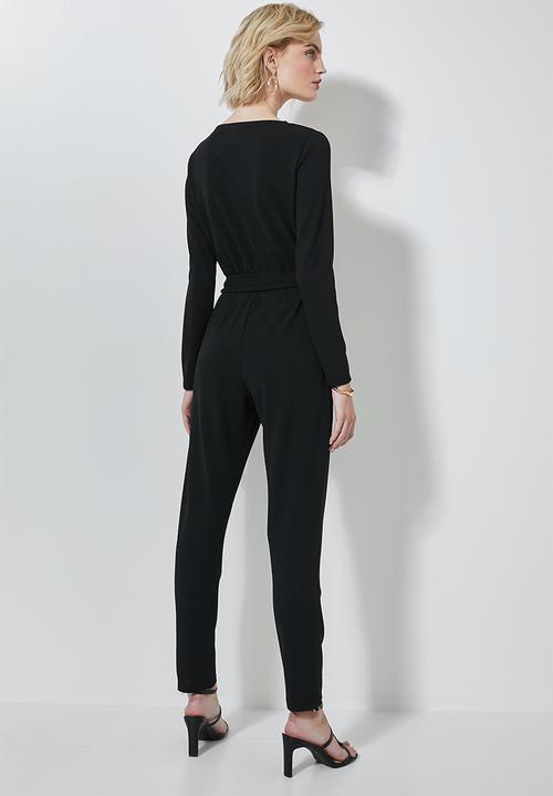 Superbalist - Wrap jumpsuit - black