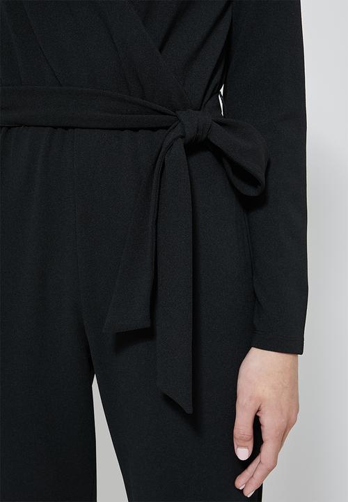 Superbalist - Wrap jumpsuit - black