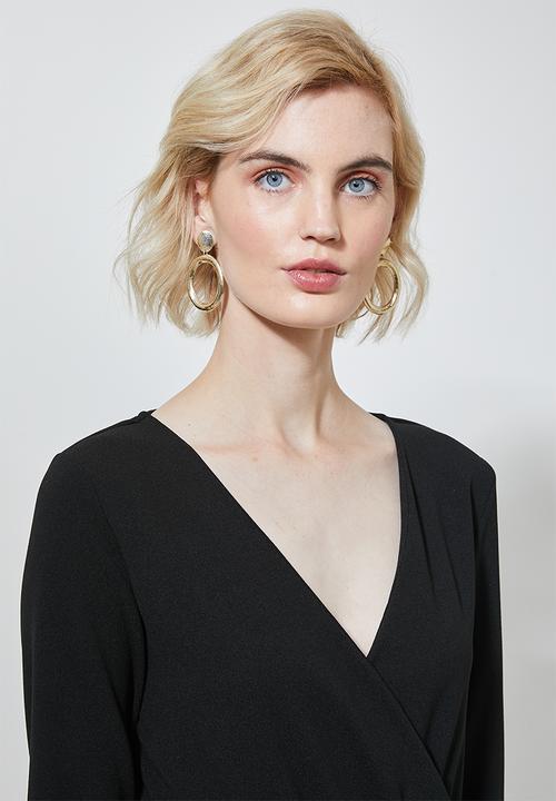 Superbalist - Wrap jumpsuit - black