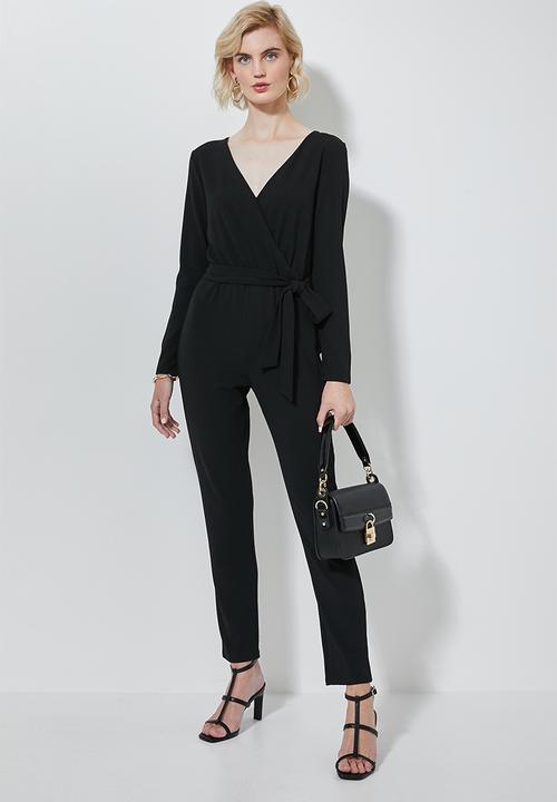 Superbalist - Wrap jumpsuit - black