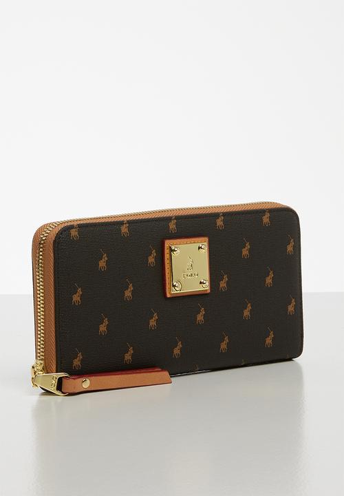 POLO - Iconic zip around purse - black & brown