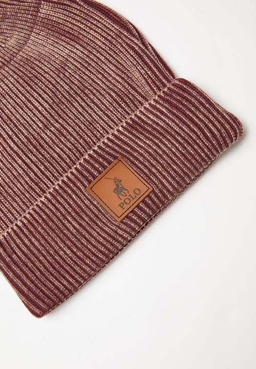 POLO - William classic ribber beanie - burgundy