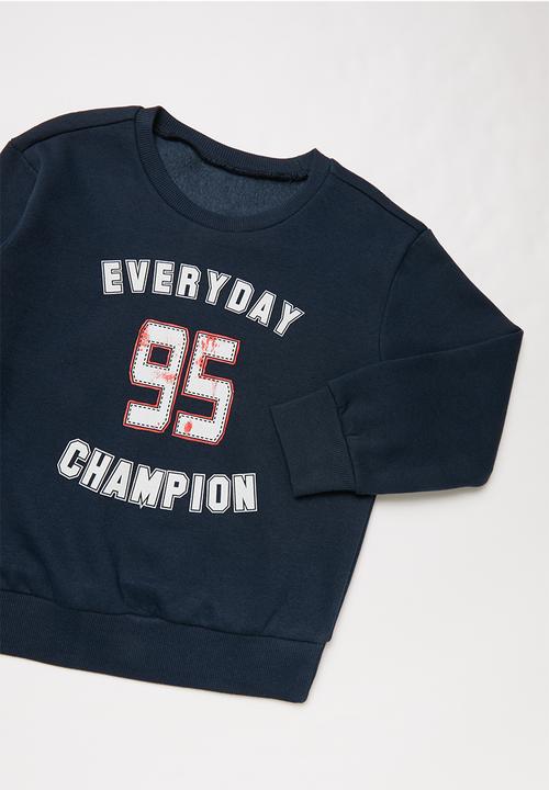 Pop Candy - Everyday champion boys sweatshirt - navy