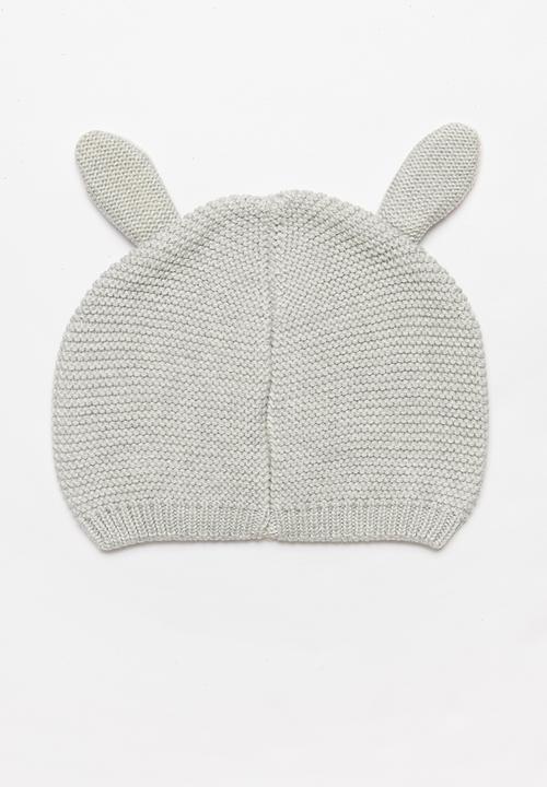 Pop Candy - Bunny beanie - grey & pink
