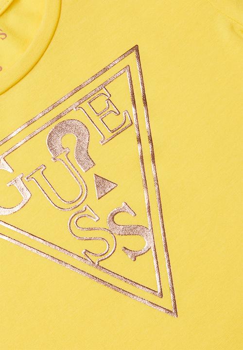 GUESS - Short sleeve guess core polo - yellow