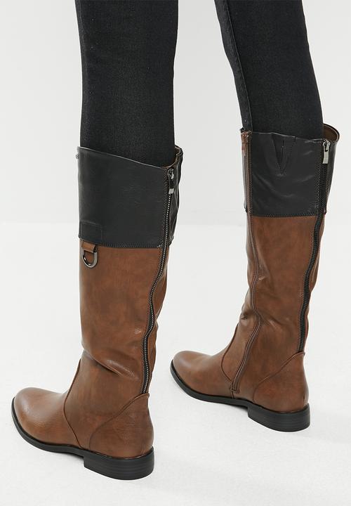 Miss Black - Journey boot - brown & black