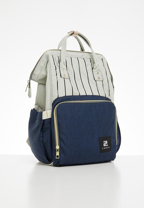 Pop Candy - Nappy bag - navy & sage 