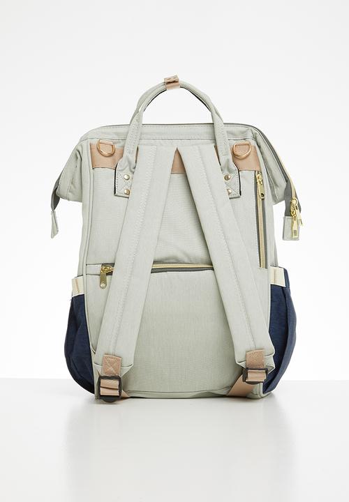 Pop Candy - Nappy bag - navy & sage 