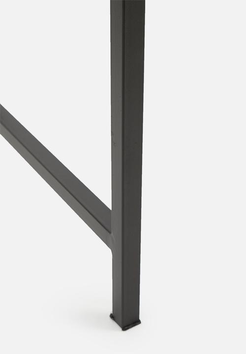 Sixth Floor - Hudson desk and shelf unit - black&natural