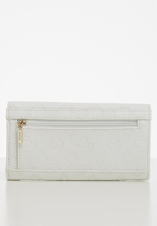 GUESS - Logo love slg multi purse - ivory