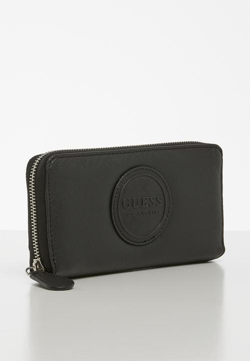 GUESS - Thornton slg medium zip around - black