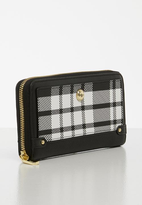 POLO - Zip around purse - black