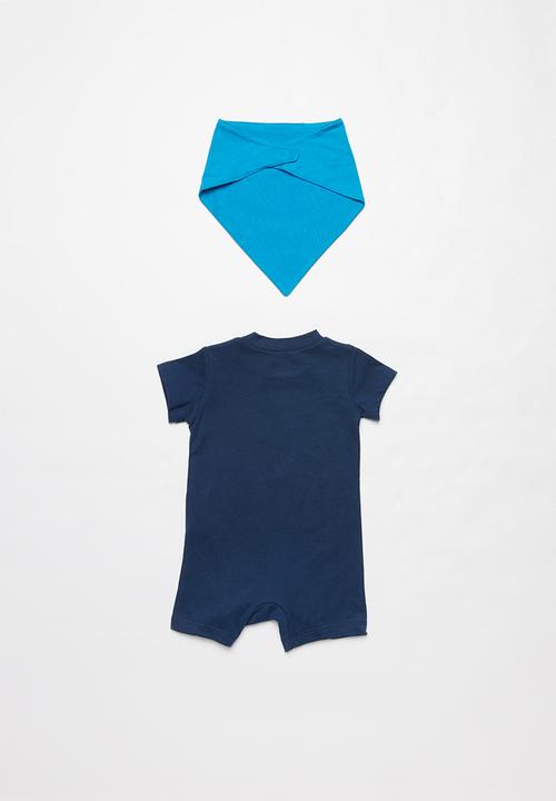 Nike - Nike jumbo futura romper & bib - blue