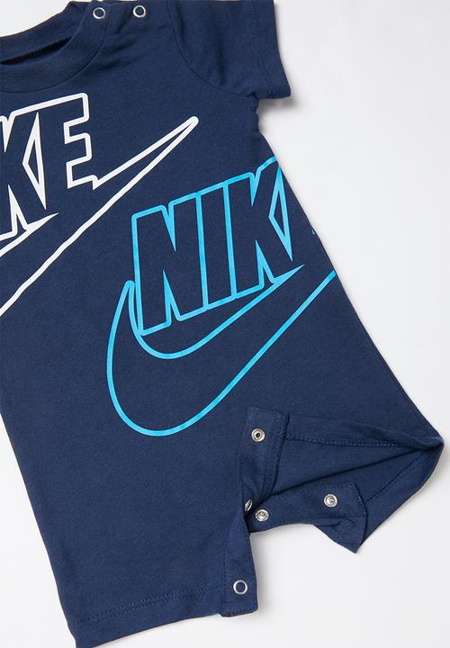 Nike - Nike jumbo futura romper & bib - blue