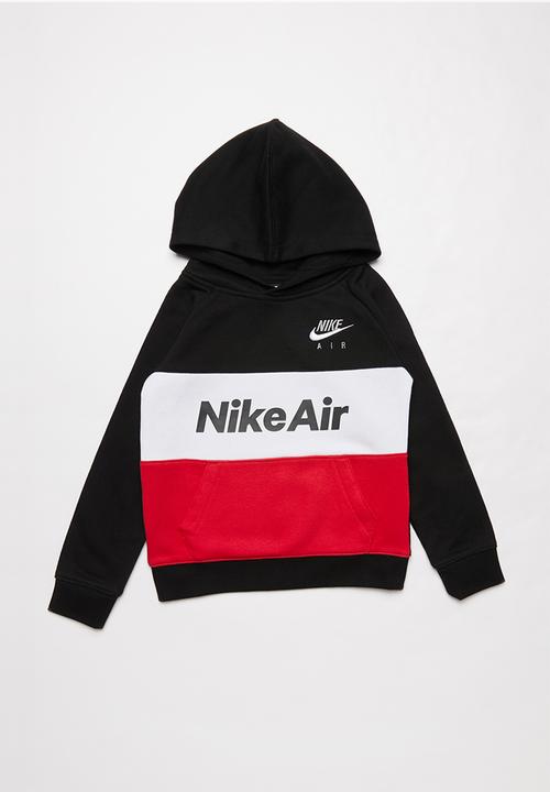 black and red nike hoodie