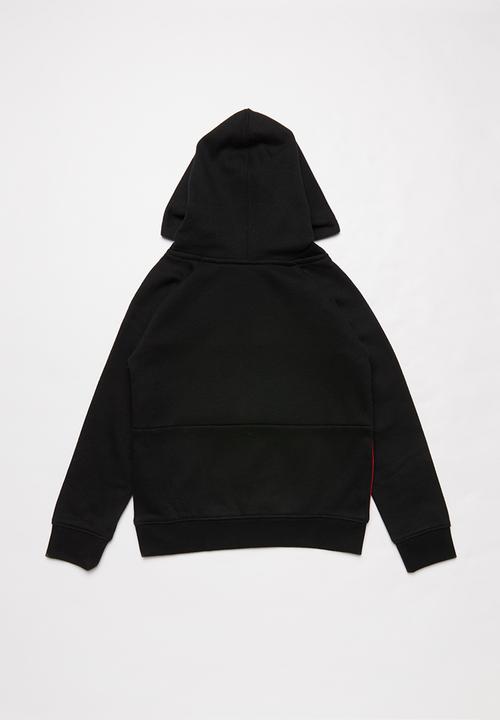 Nike - Nike sportswear air hoodie - black university red