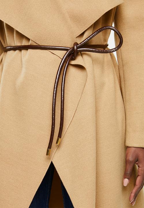 VELVET - Waterfall coat - beige 