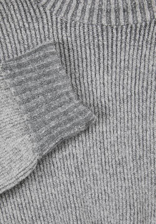 edit - Two tone boxi jumper - grey 