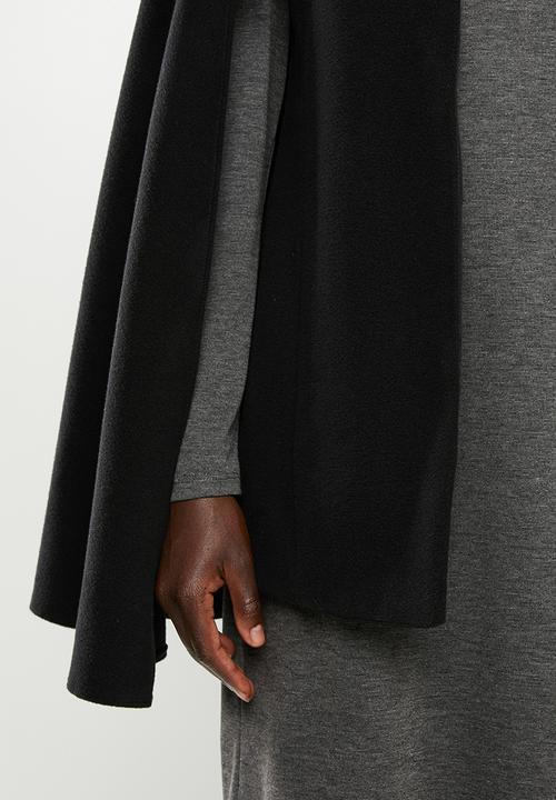edit - Structured cape - black