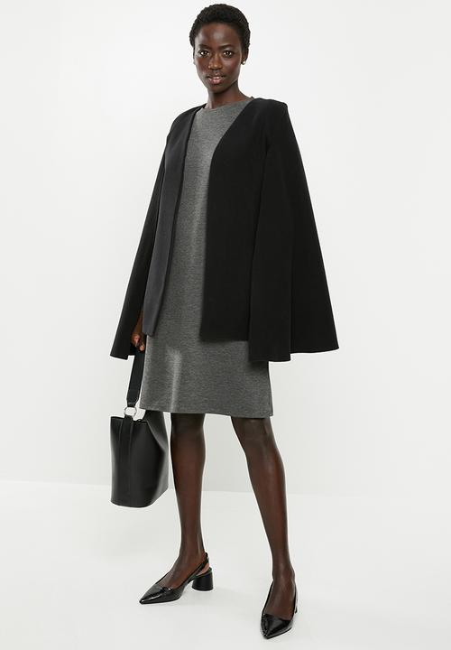 edit - Structured cape - black