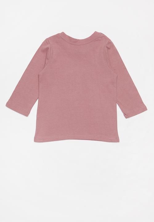 Cotton On - 2 Pack Jamie long sleeve tee - pink & peach 