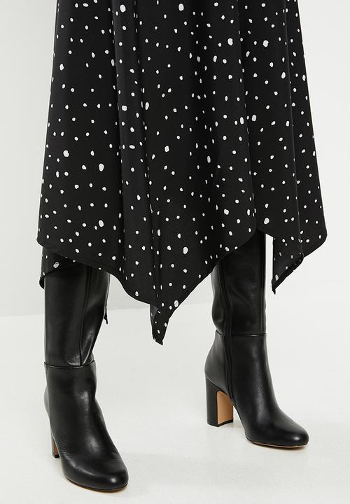 edit - Hanky hem skirt - black & white