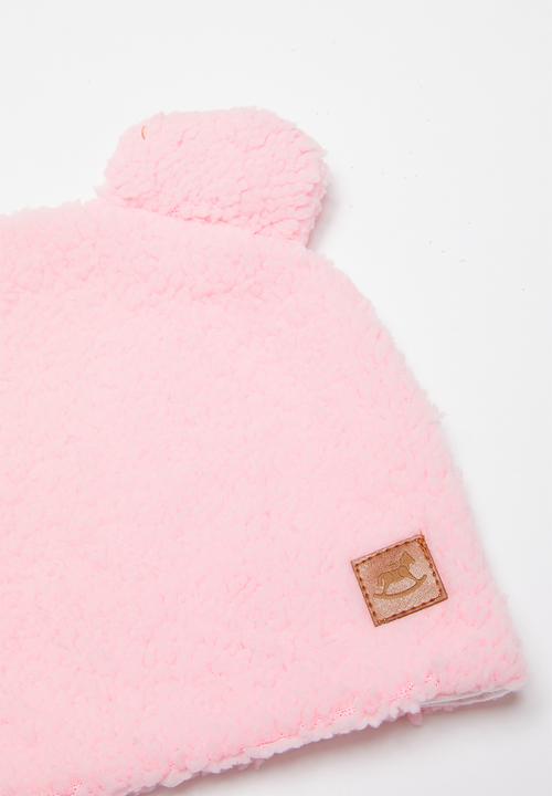 UP Baby - Baby bear beanie - pink