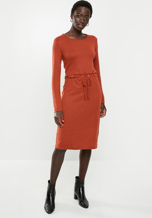edit - Drawcord dress - rust