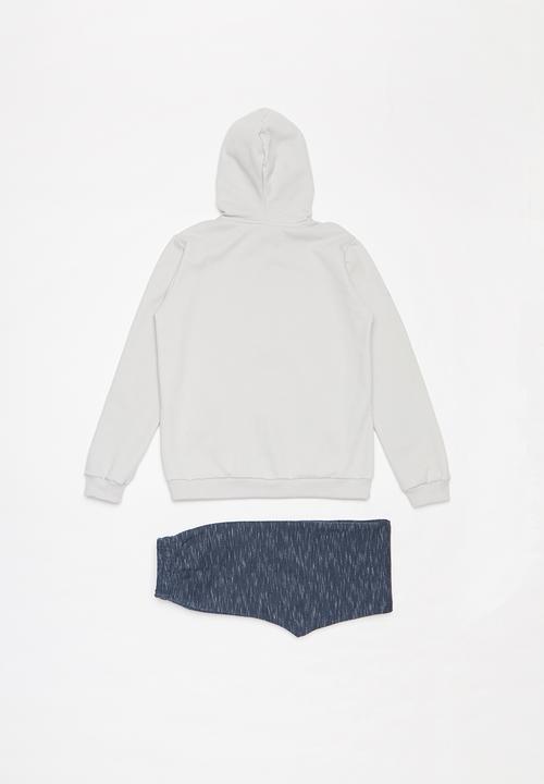 Quimby - Tweens jacket & pants set - grey & blue