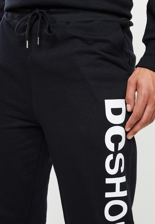 DC - Side print jogger - black
