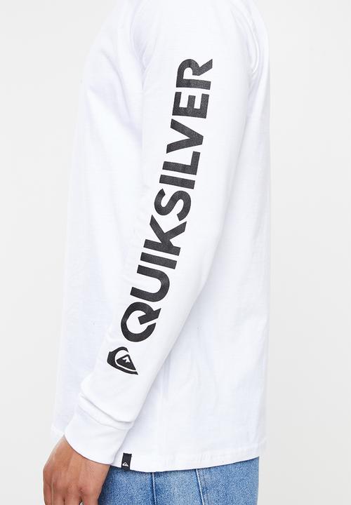 Quiksilver - Comp logo tee - white