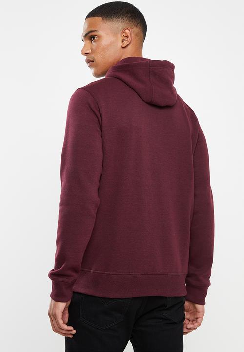 O'Neill - Badger zip through hoodie - burgundy