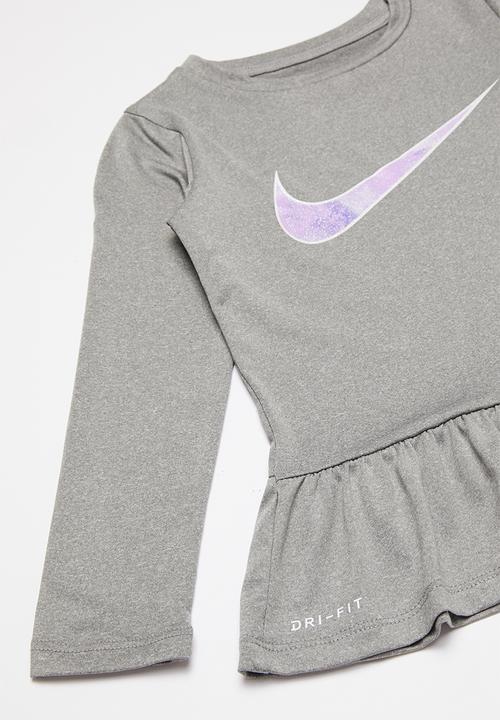 Nike - Nike peplum tunic legging set - purple & grey