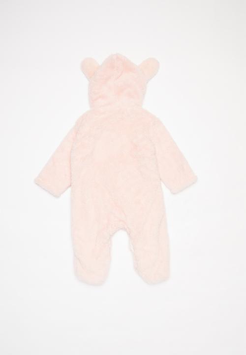 Pop Candy - Teddy babygrow - pink