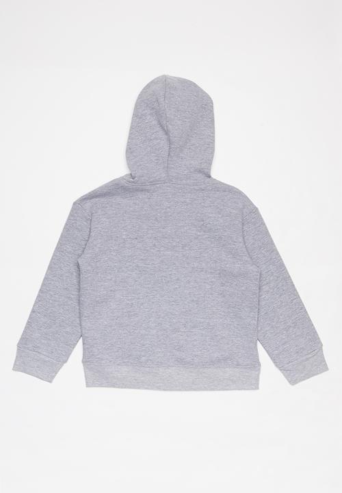 Pop Candy - Boys zip through hoodie - grey